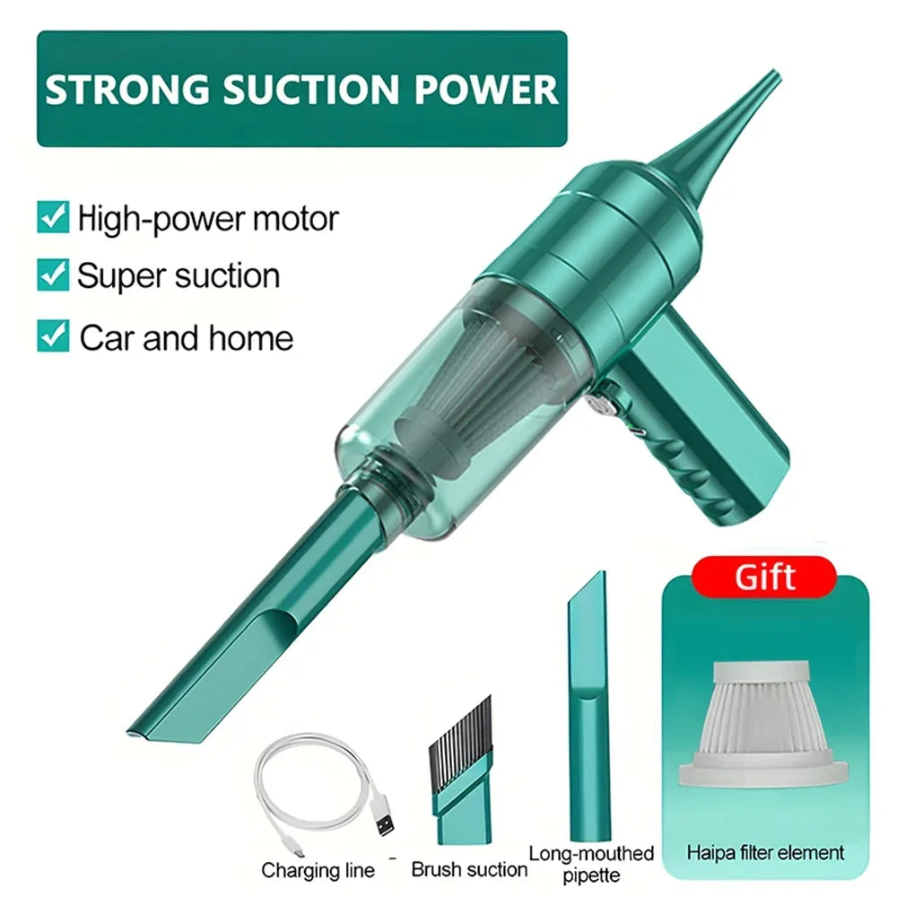 Portable Car Vacuum Cleaner Wireless Vacuum Cleaner Strong Suction Handheld Vacuum Cleaner Powerful Blower for Car Home