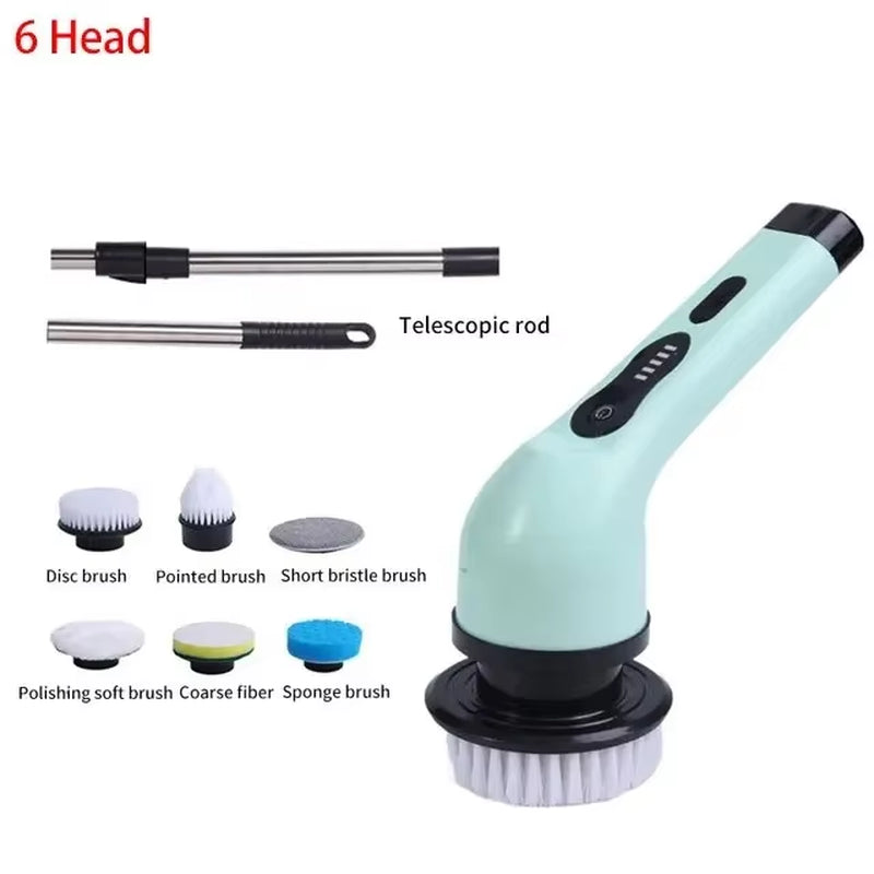Wireless Electric Cleaning Brush Bathroom Window Kitchen Automotive Multifunctional Household Rotating Cleaning Machine