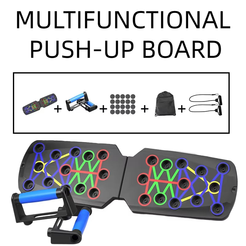 Portable Multifunctional Push-Up Board - Fitness and Muscle Training Device Home Workout Set Foldable Push up Bar Resistance