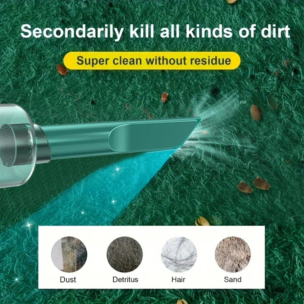 Portable Car Vacuum Cleaner Wireless Vacuum Cleaner Strong Suction Handheld Vacuum Cleaner Powerful Blower for Car Home