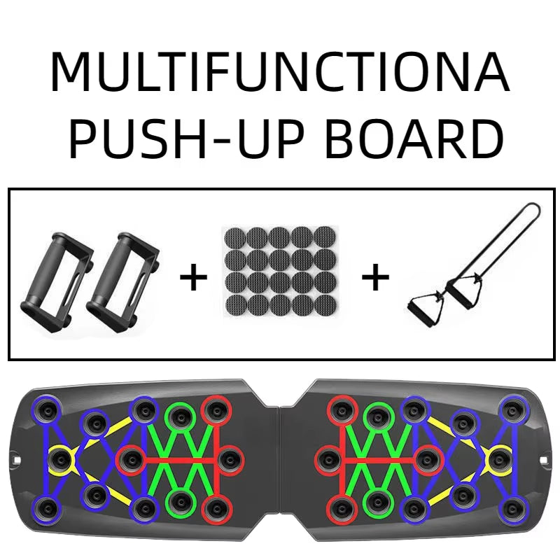Portable Multifunctional Push-Up Board - Fitness and Muscle Training Device Home Workout Set Foldable Push up Bar Resistance